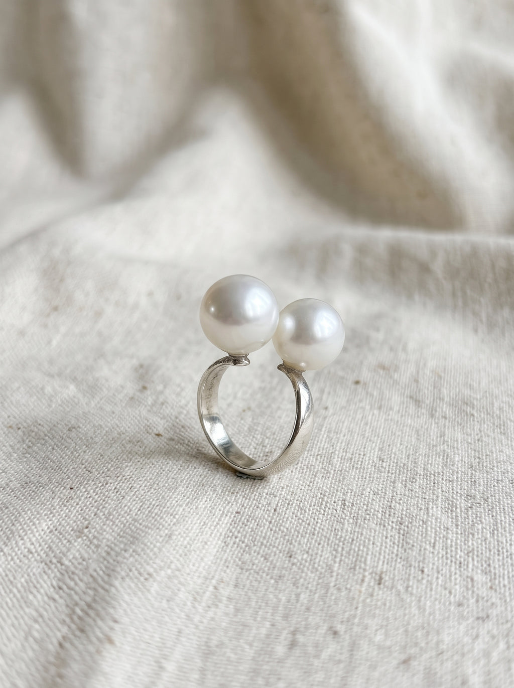 Silver Ring with Pearl