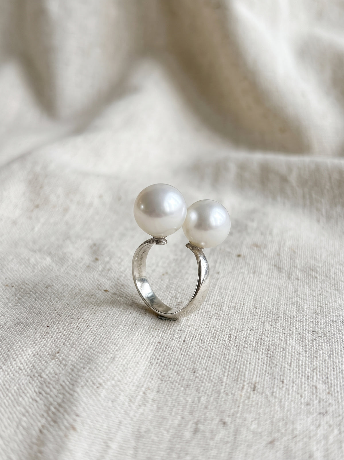 Silver Ring with Pearl